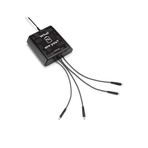 KwikBoost Mini Charging Hub, Tabletop, Black and White